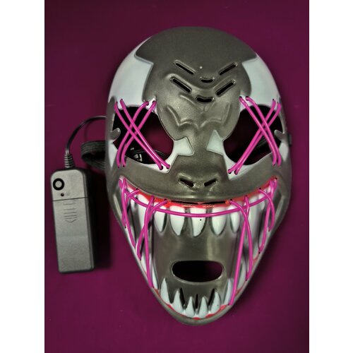 Светящаяся маска Венома / Venom фиолетовое свечение