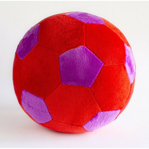 фото Мягкая игрушка magic bear toys мяч мягкий цвет красный/сиреневый 23 см