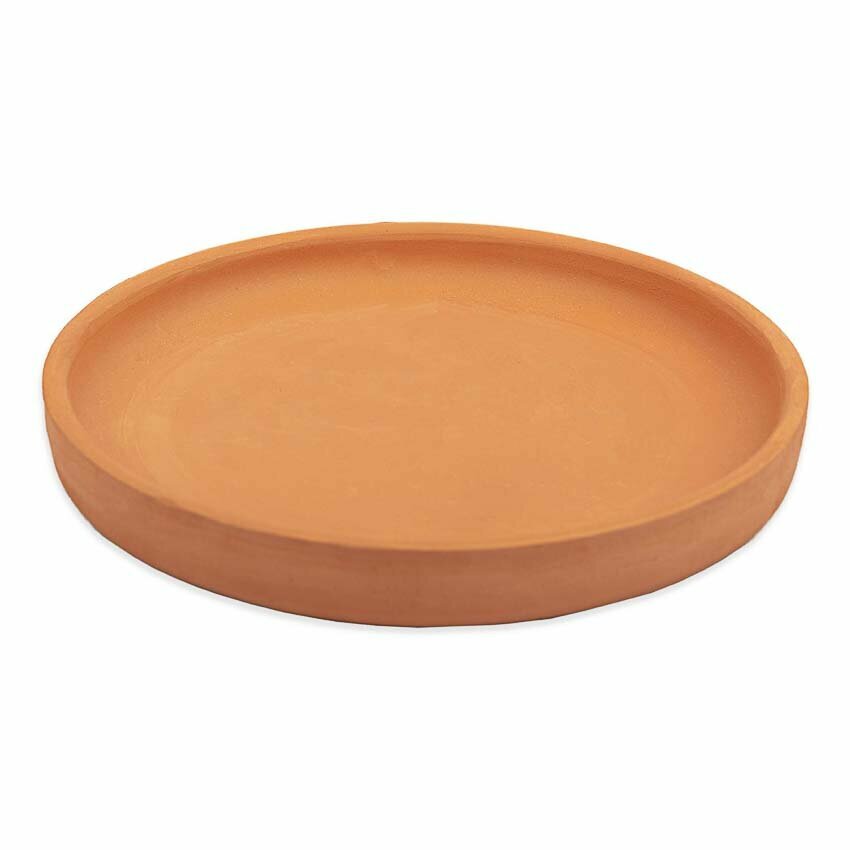 фото Заготовка для декорирования Love2art БГ-033 Тарелка большая глина красная 17 х 17 х 2.3 см