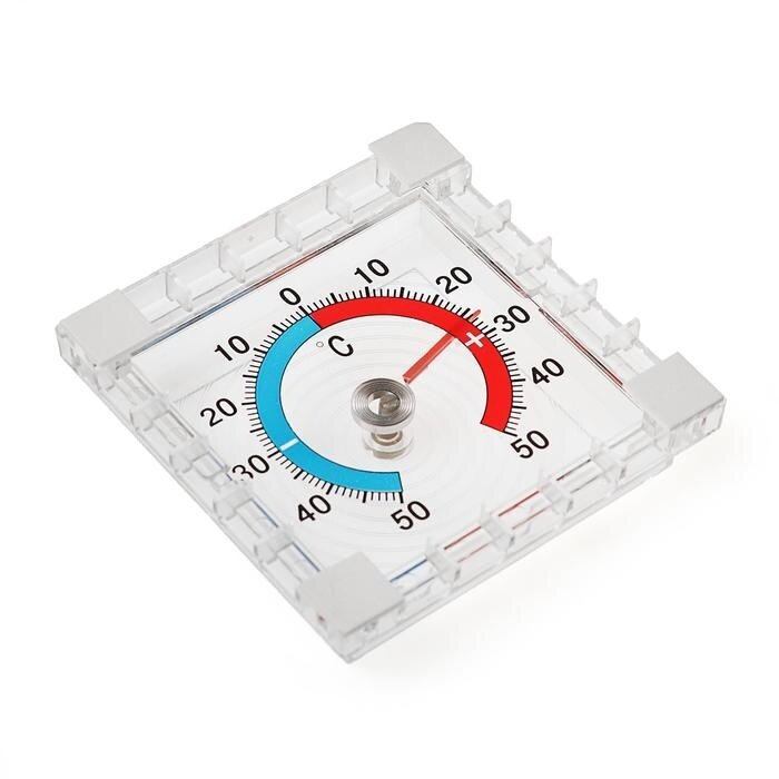 Термометр уличный Luazon механический, квадратный, 8х8 см