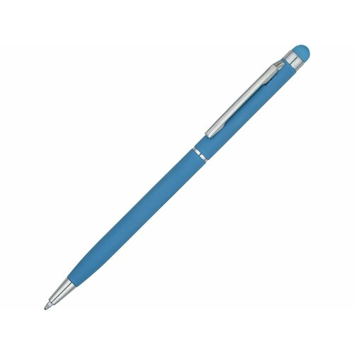 Ручка-стилус шариковая Jucy Soft с покрытием soft touch голубой 400₽