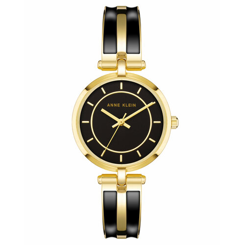 фото Наручные часы anne klein часы наручные женские anne klein 3916bkgb, кварцевые, желтый