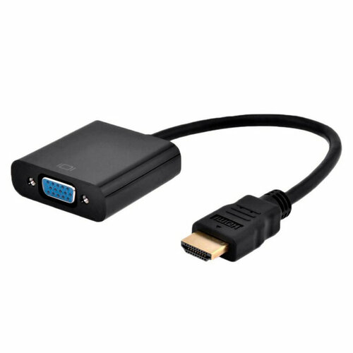 B&Pcable Адаптер VGA (M) - HDMI (F) B&Pcable Black VGA+AUX-HDMI (+ AUX Cable, MicroUSB Cable) кабель переходник micro hdmi m to vga f aux