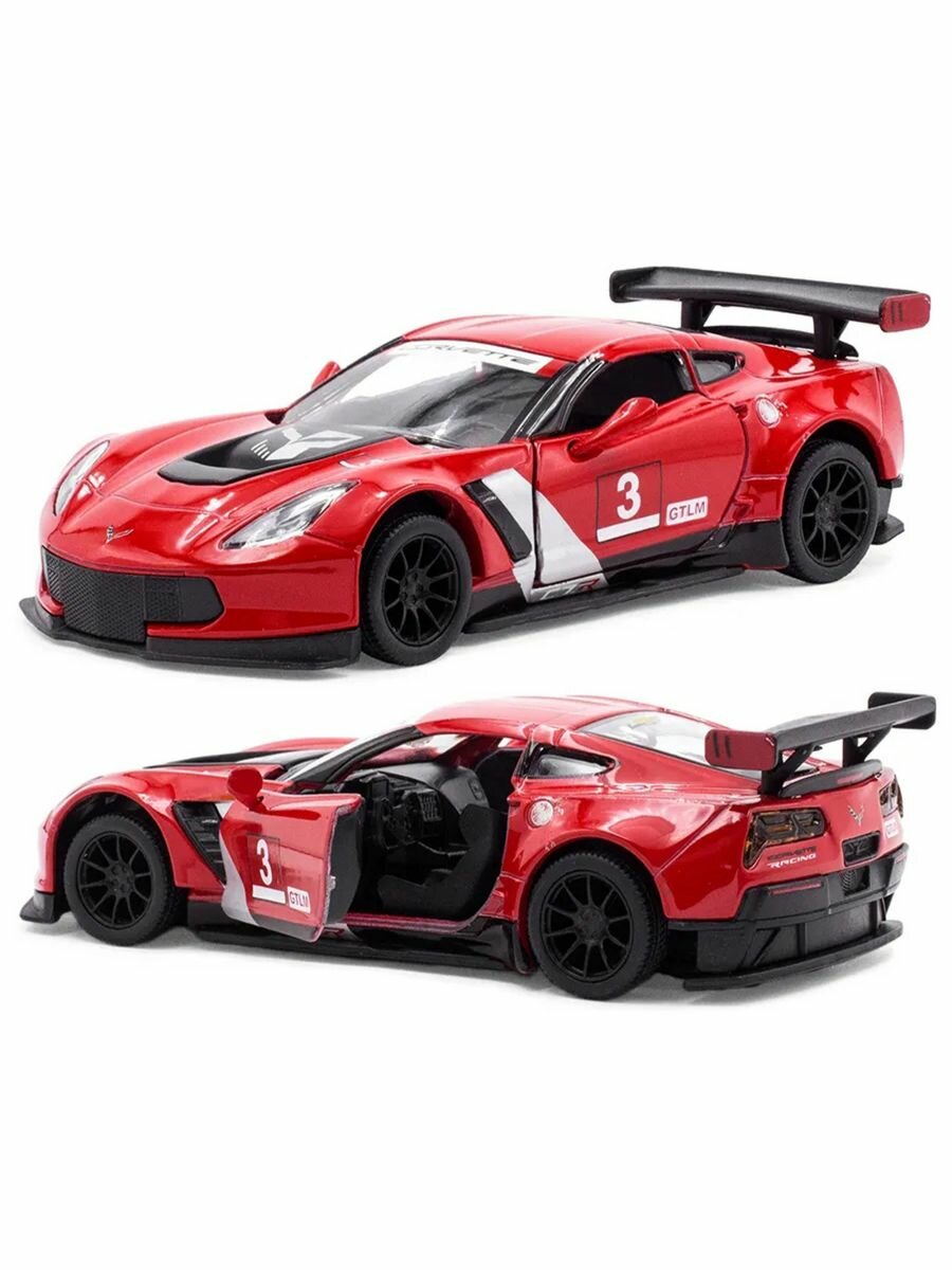 Модель металлическая Corvette C7. R Race Car 2016 1:36