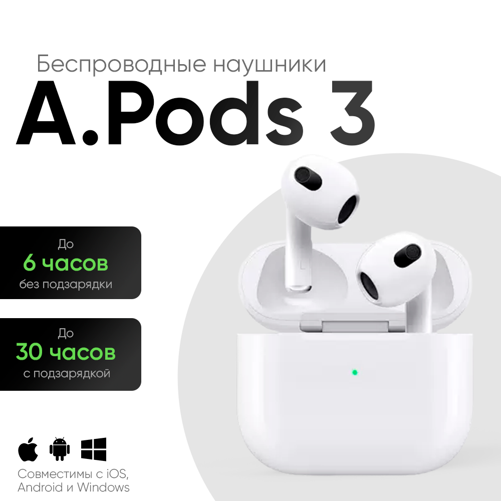 Беспроводные наушники для iPhone iPad и Android