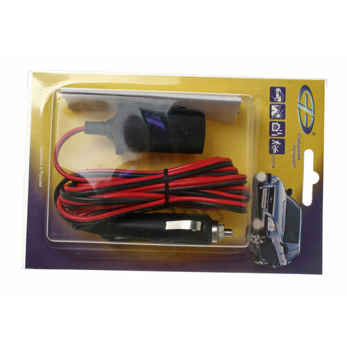 Удлинитель прикуривателя 12V штекер-гнездо 3м Аэнк 532₽