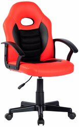 Детское компьютерное кресло CHAIRMAN CH111, экокожа, красный/черный