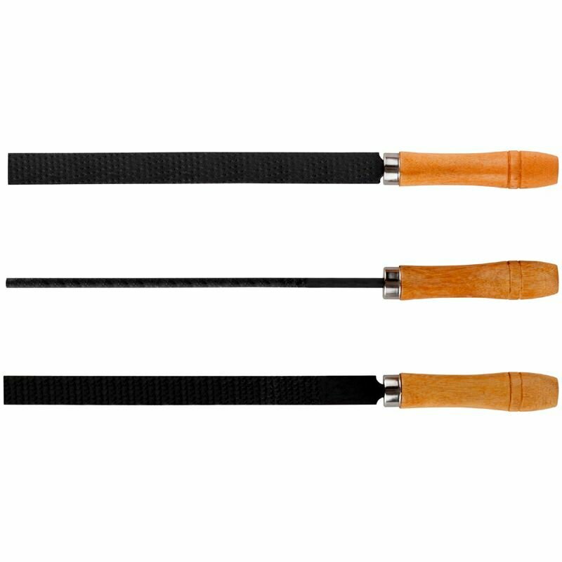 фото Рашпили, деревянная ручка, набор 3 шт, 200 мм KУРС 42751