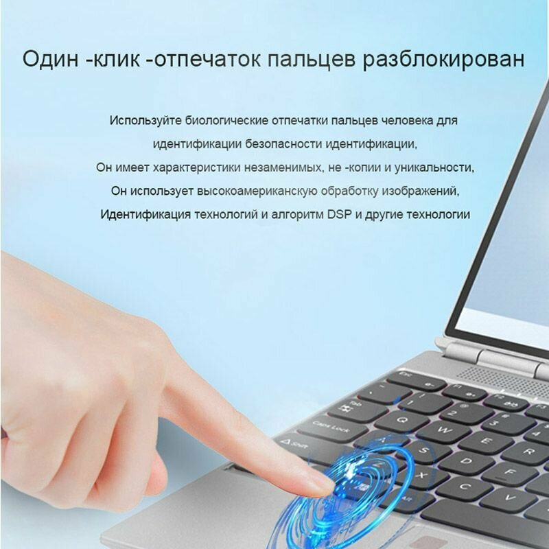 14" Ноутбук Портативный компьютер, RAM 16ГБ, SSD512 ГБ, Intel HD Graphics5500, Windows11 Pro Laptop — фото 4
