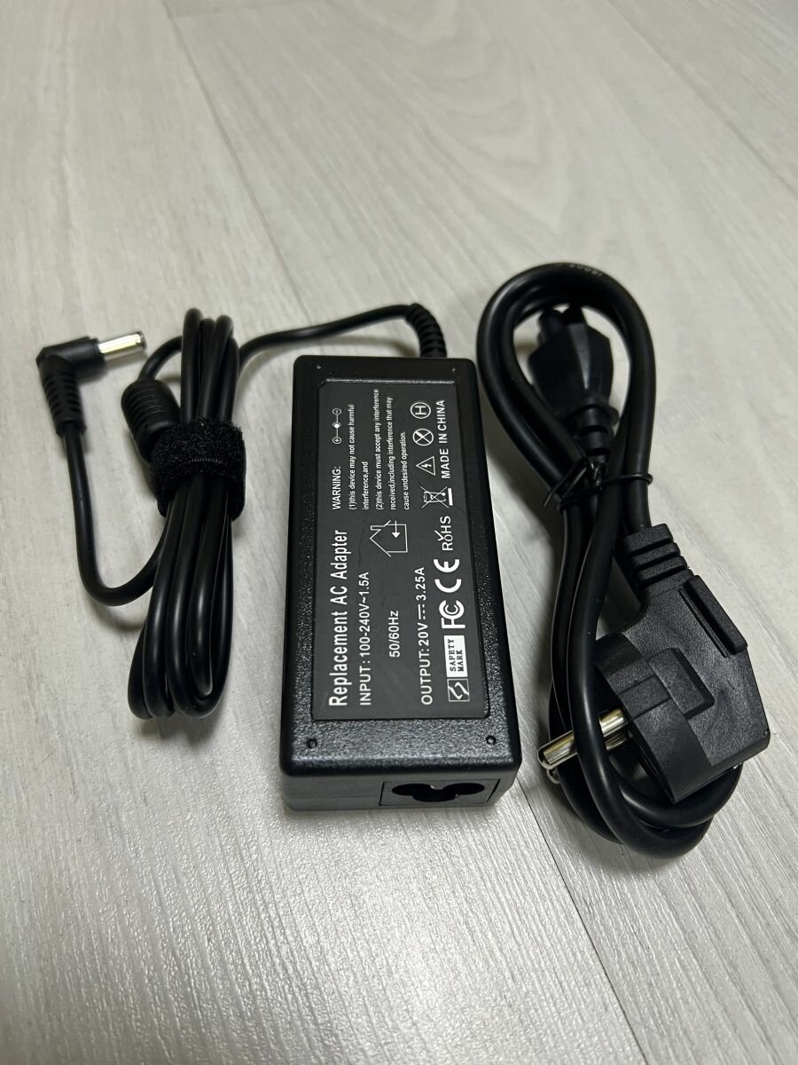 Блок питания для ноутбуков Lenovo 20V 3.25A 5.5x2.5 — фото 3