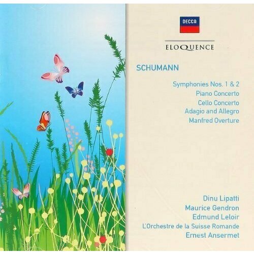 AUDIO CD Schumann, Gendron, Lipatti, Osr and Ansermet - Schumann: Sym Nos 1 & 2 / Pno Cto / Clo Cto schumann gendron lipatti osr and ansermet schumann sym nos 1