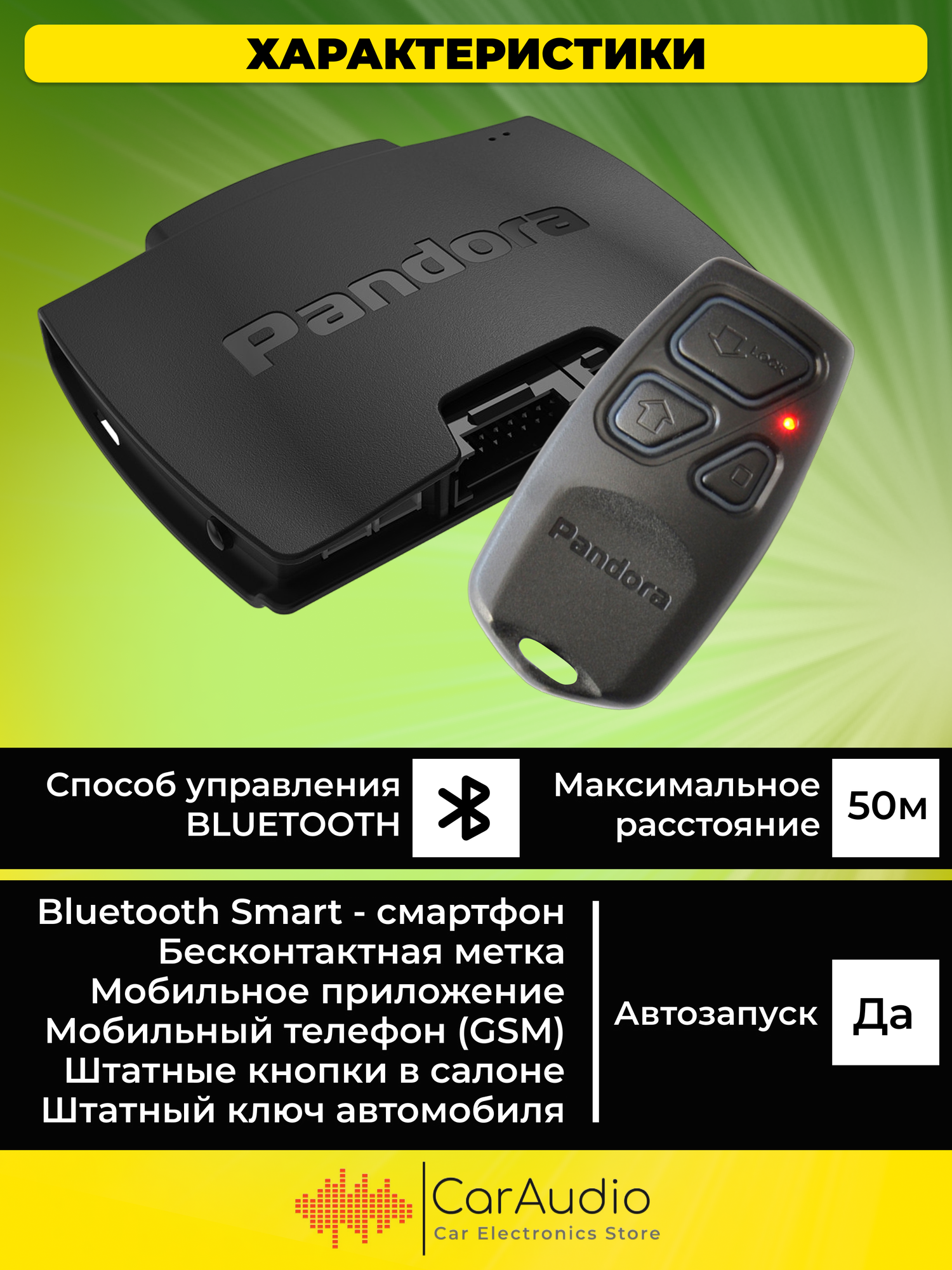 Автомобильная сигнализация Pandora VX-4G GPS V2