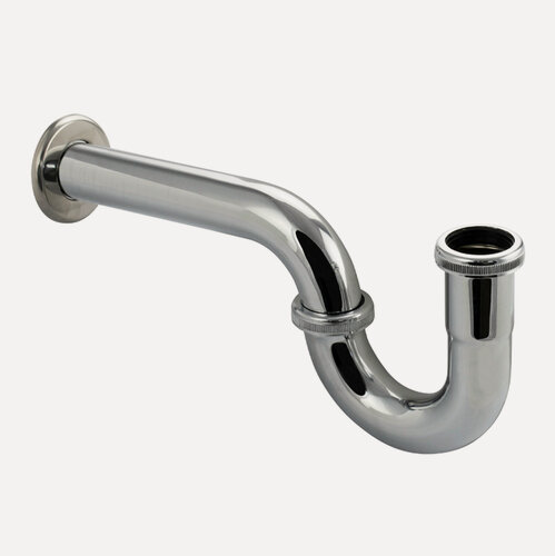 Изображение товара Нижняя часть сифона на раковину MAGNUS, хром, для открытых раковин, врезка в стену из нержавеющей стали 8719