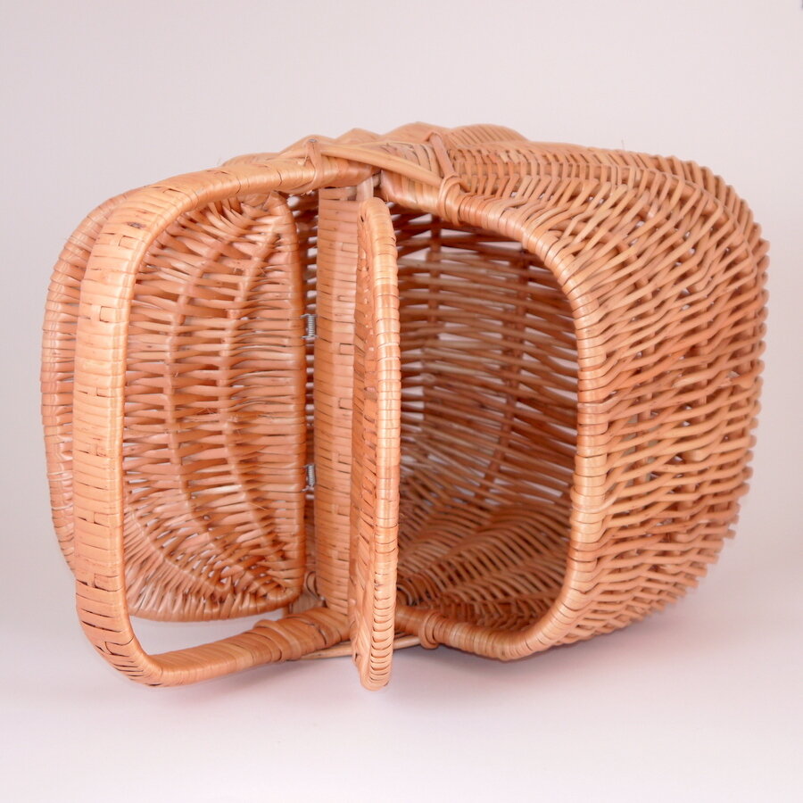 Корзина плетеная для грибов/пикника дамская, ручное плетение из лозы - фотография № 7