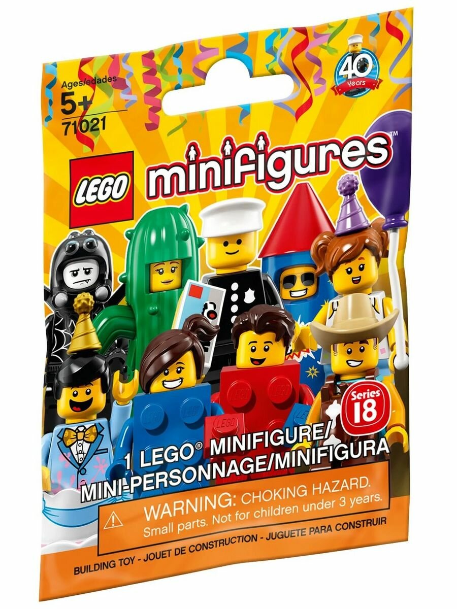 Конструктор LEGO Collectable Minifigures 71021 Серия 18, 9 дет.