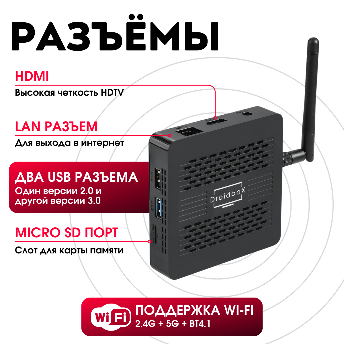 Медиаплеер Смарт-ТВ Приставка Droidbox DX3 4/32 Gb на Android TV 11