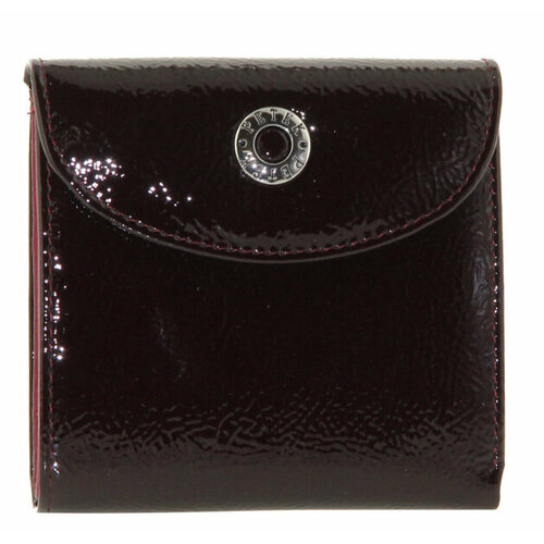 фото Кошелек petek 1855, фактура лаковая, бордовый