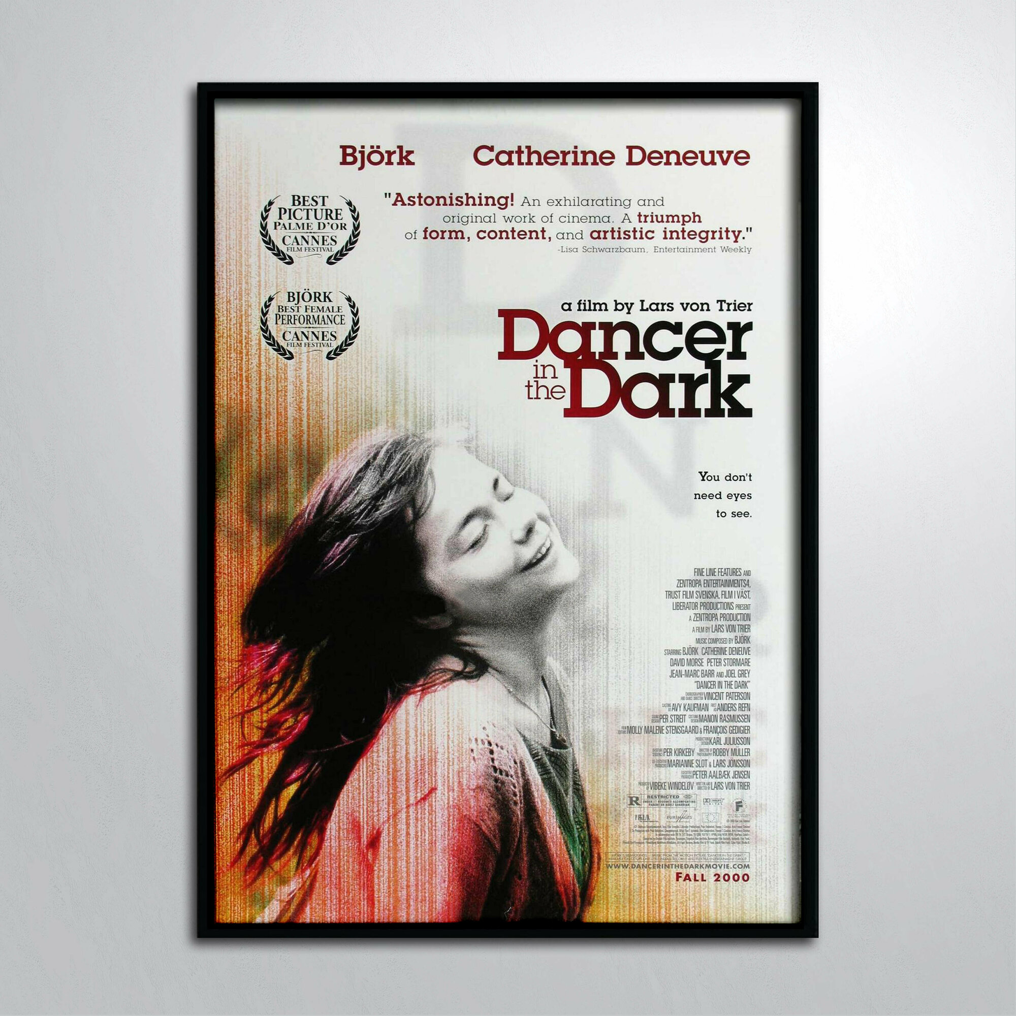 Постер без рамы/Ларс фон Триер Танцующая в темноте Бьорк Плакат Dancer in the Dark (А2/420х594)