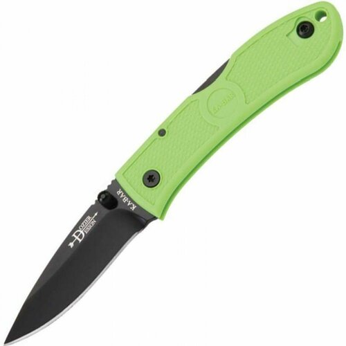 Нож складной Ka-Bar Dozier, Zombi Green Handle ka bar 3053 mule desert serrated folder knife с чехлом беж