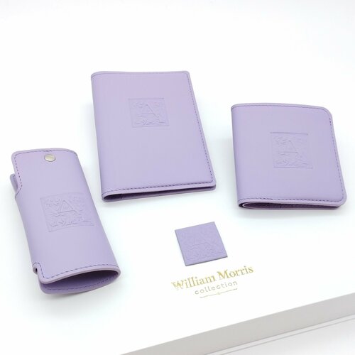 фото Обложка для паспорта william morris, фиолетовый