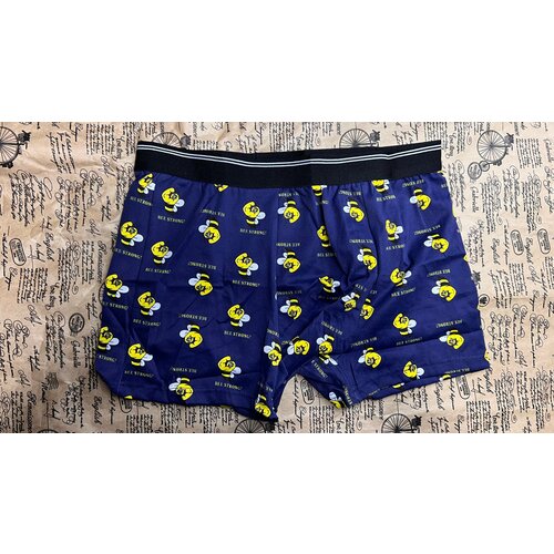 фото Трусы , размер 4xl-52, синий, желтый кинуо