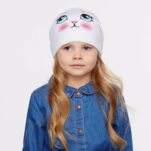 фото Шапка бушон, размер 52, мультиколор