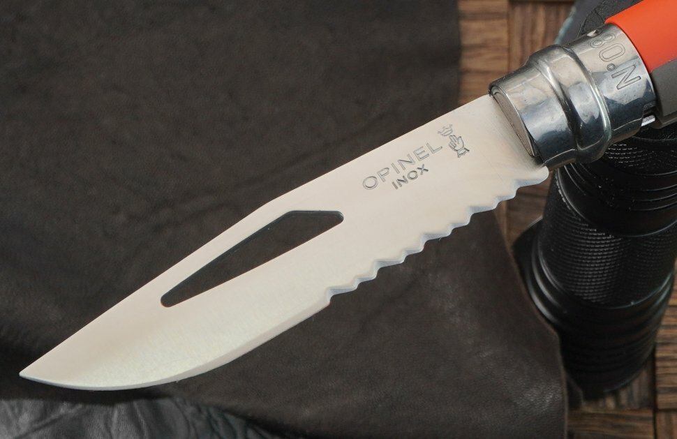 Складной нож OPINEL Outdoor Earth №08 8VRI, 190мм, красный / серый - фото №15