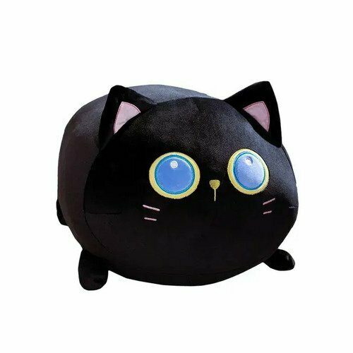 Мягкая игрушка Кокос Черная кошка, 30 см, черный