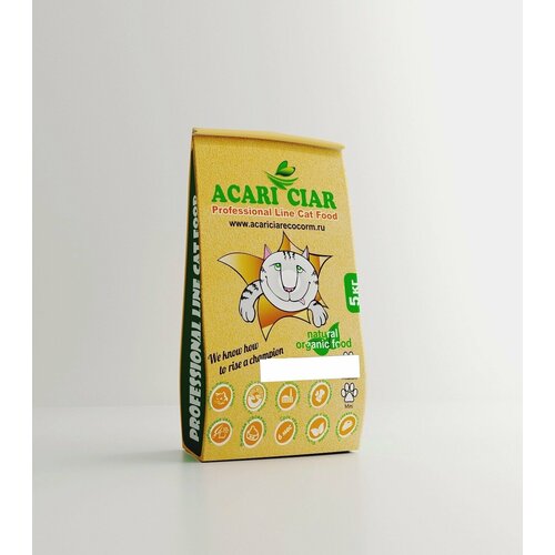 Acari Ciar Сухой корм для кошек Vet A’CAT Holistic Gastro Lamb при проблемах с ЖКТ, ягненок, 5 кг (мини)