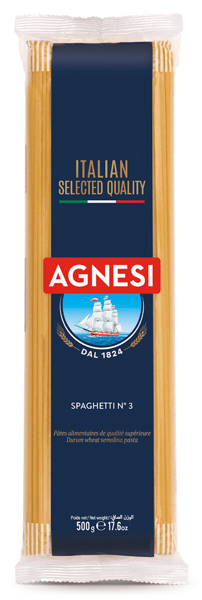 Макароны Agnesi №003 Спагетти, 500 гр.