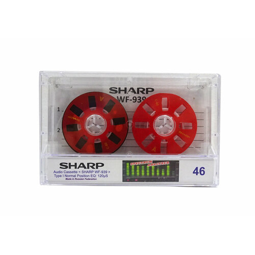 Аудиокассета Sharp WF-939 с красными боббинками аудиокассета запечатанная mk90 25 type i normal position