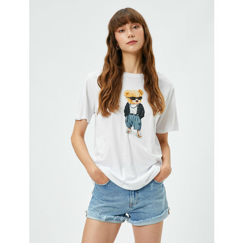 фото Футболка koton, размер s, белый