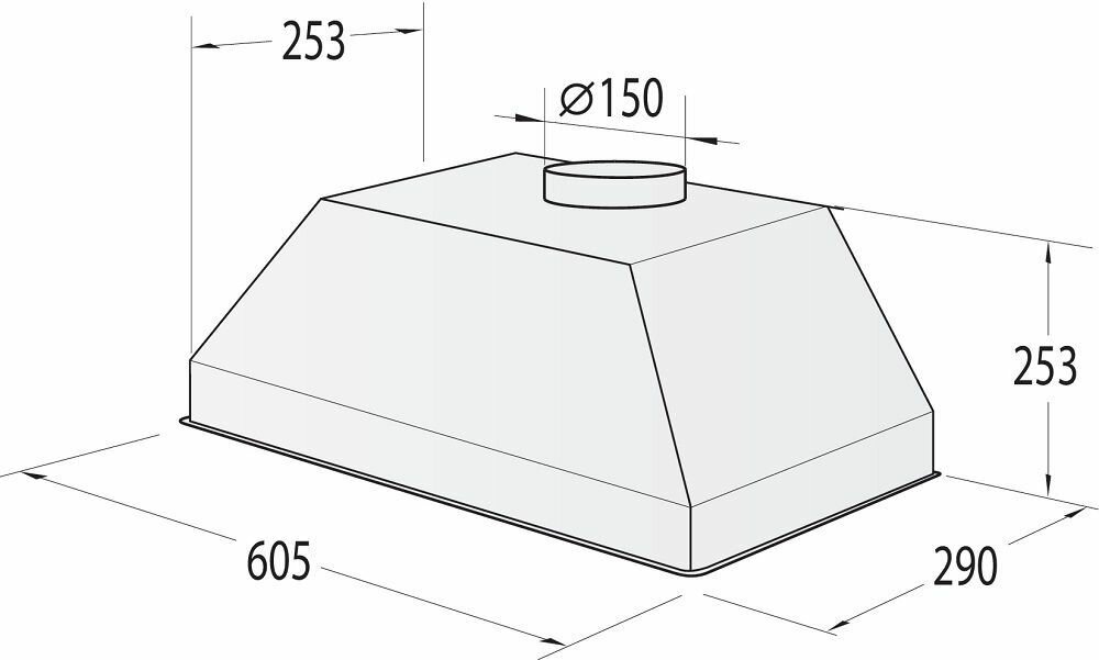 Вытяжка полновстраиваемая Gorenje BHI626E6B - фотография № 5