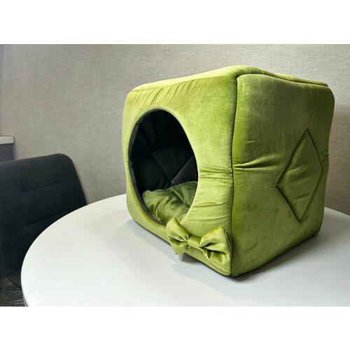 Домик - лежак для животных собак кошек лежанка Кубик