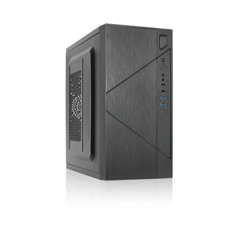 Корпус mATX Foxline черный, БП 450W, USB Type-C, 2*USB 3.0, 2*USB 2.0 - фото №2