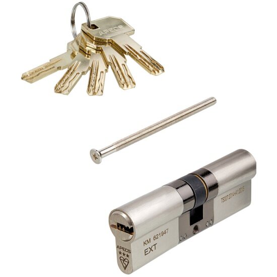 Цилиндр (Личинка замка) APECS MP-90-NI ключ/ключ