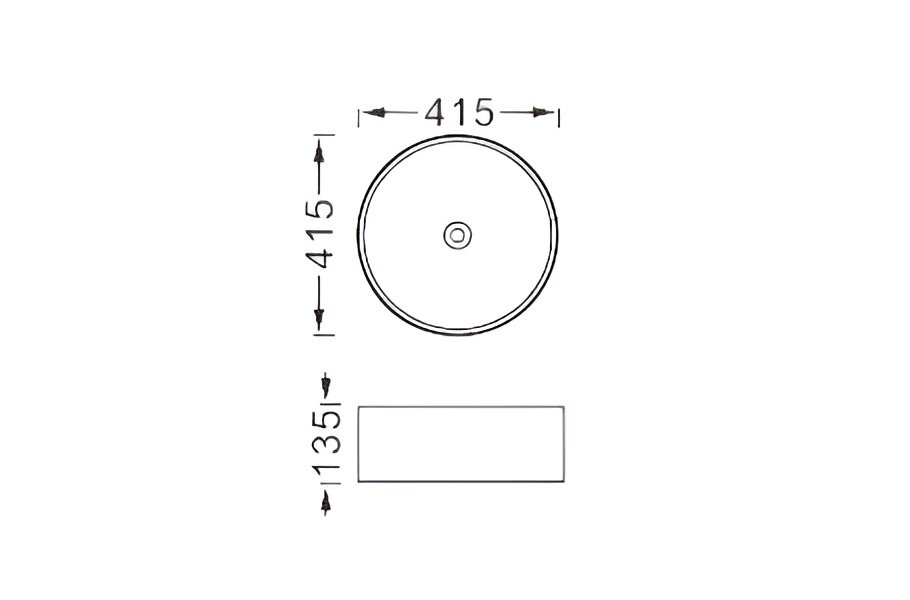 Раковина накладная Aquatek европа AQ5558-MB для установки на столешницу 415*415*135мм, цвет черный матовый