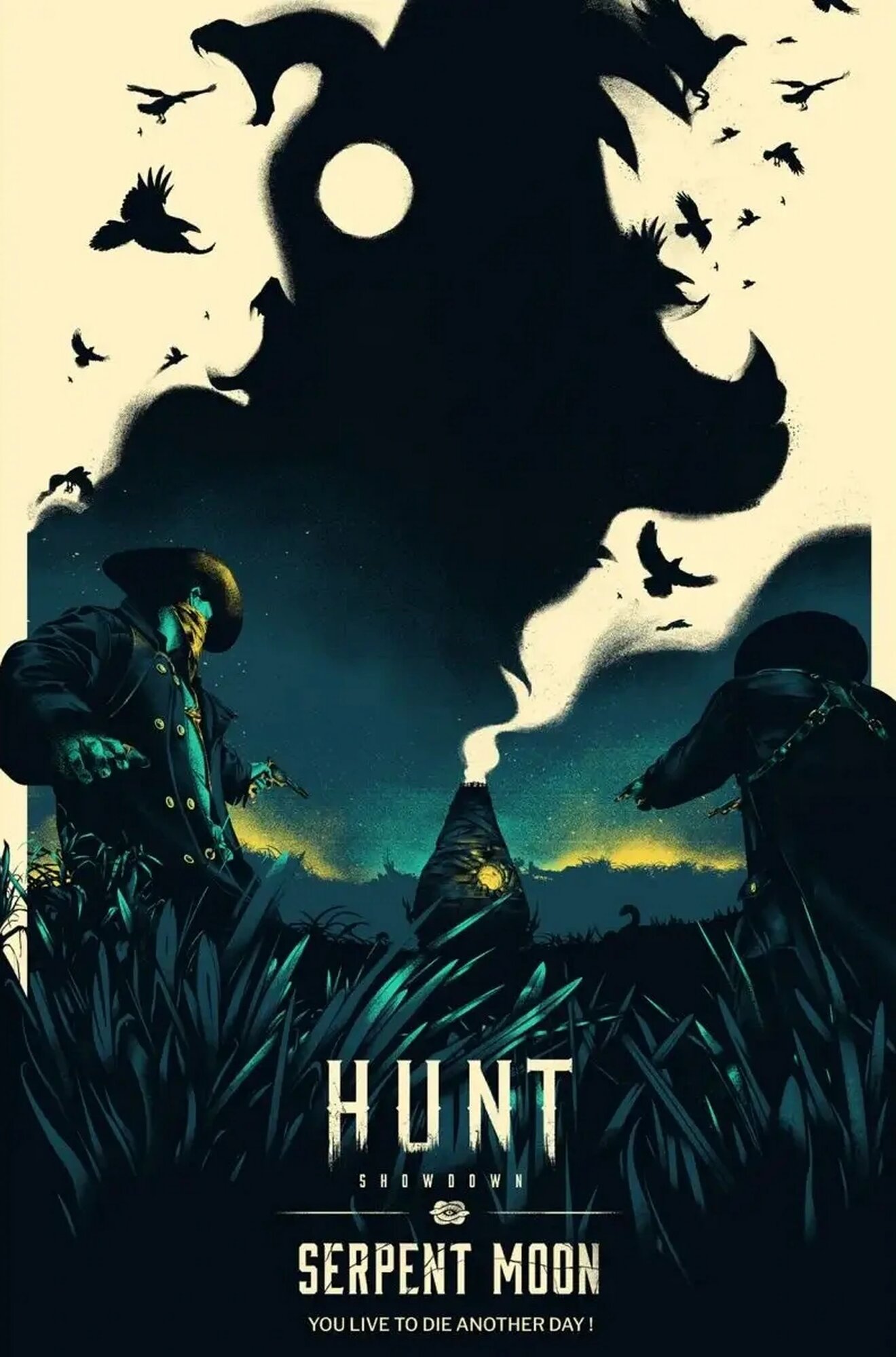 Плакат постер Hunt: Showdown на бумаге размер 21х30см