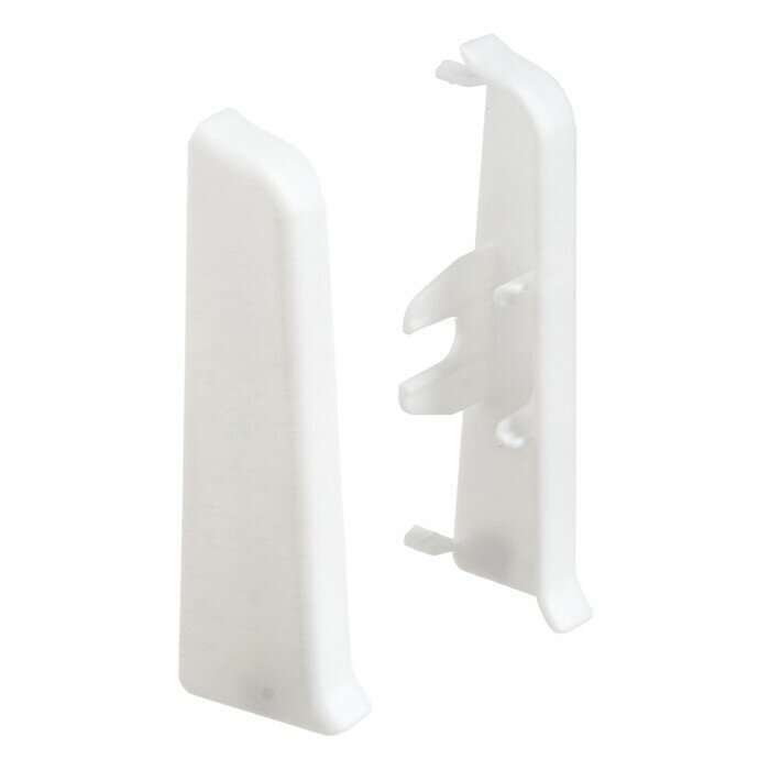 фото Торцевые (пара) для плинтуса 70мм "Деконика", 001 Белый