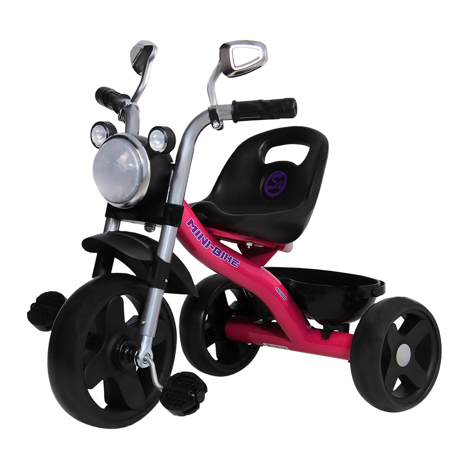 Велосипед трехколесный детский "Mini" 3 - 6 лет розовый