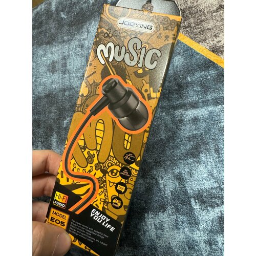 Проводные наушники капельки с микрофоном Jooying E05 98 Дцб 130см 32 Ом разъем 35мм для старых телефонов магнитолы радио MP3-плеера VR- 588₽