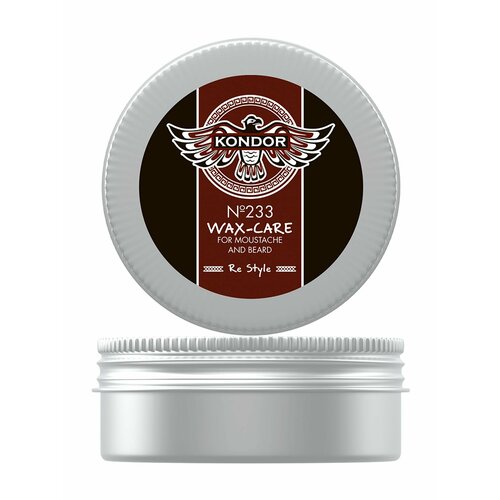 Воск-уход для укладки усов и бороды / Kondor Re Style №233 Wax-Care for Moustache and Beard kondor воск для усов и бороды re style 233 30 мл