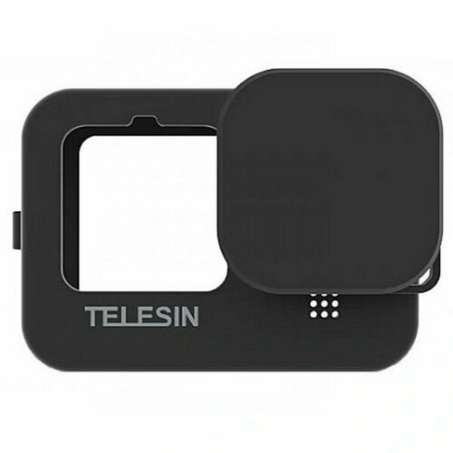 Cиликоновый чехол TELESIN для GoPro Hero 9 10 11 12 (GP-HER-041) Черный силиконовый защитный чехол telesin gp her 041 для камеры gopro 12 11 10 9