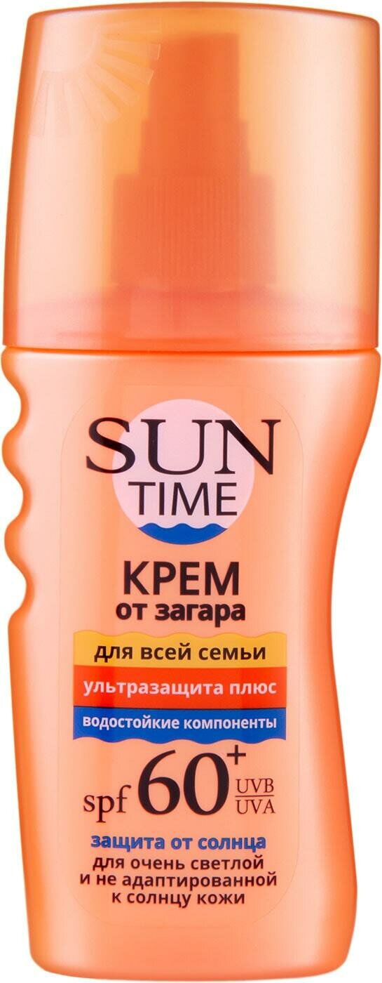 Крем от загара Sun Time для всей семьи SPF 60+ 150мл Биокон плюс - фото №4