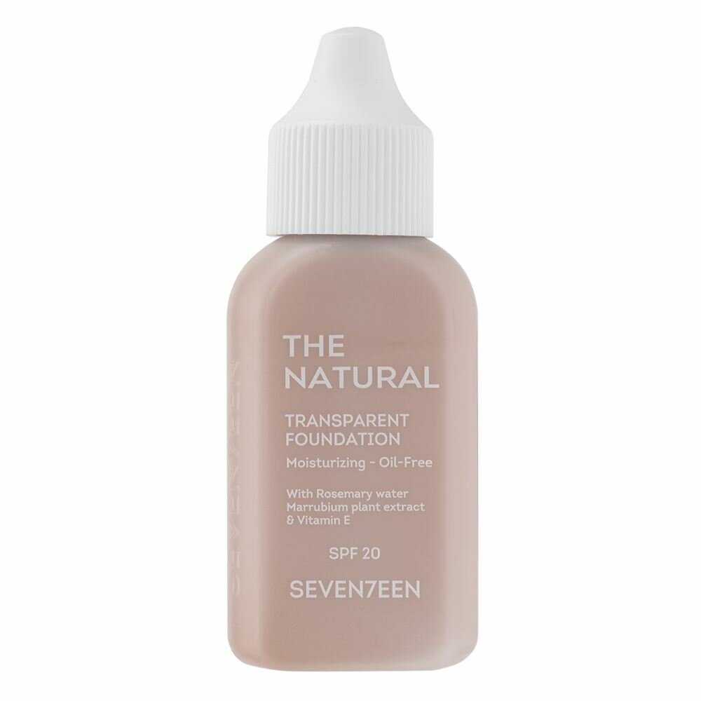 Тональный крем Seventeen Make Up The Natural Transparent Foundation, Тональный крем с естественным покрытием, 1