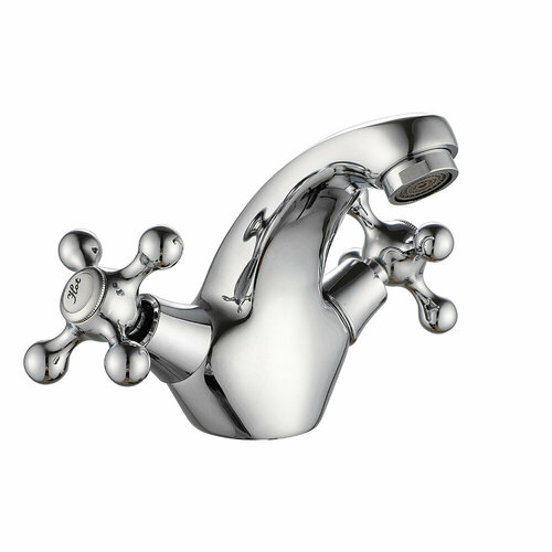 Смеситель для раковины Corsa Deco Lake L хром двухвентильный (1010677)