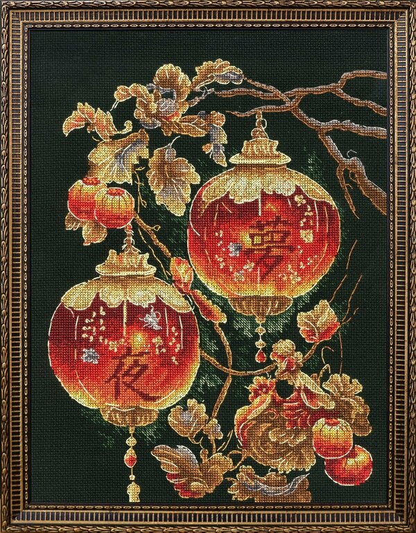 Набор для вышивания Золотое Руно МГ-027 Китайские фонарики