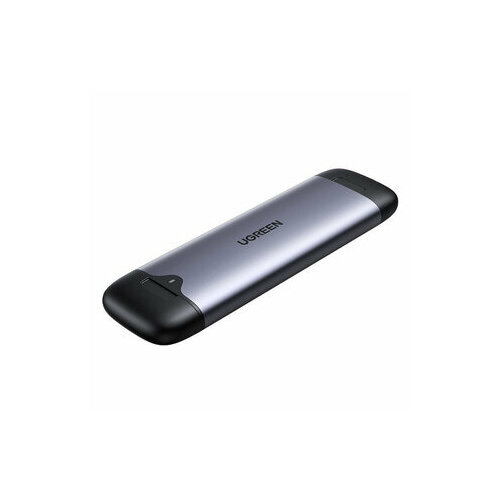 Внешний бокс для HDD UGREEN CM353 (70532) USB-C+USB-A M.2 M-Key Hard Drive Enclosure (10Gbps). Цвет: космос серый