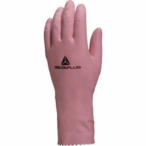 Перчатки латексные Delta Plus ZEPHIR VE210 с хлопковым напылением, р.7/8 перчатки libry размер м с хлопковым напылением латекс