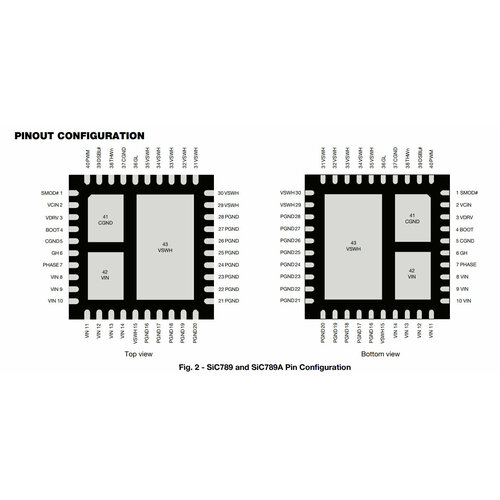 Микросхема SIC789ACD-T1-GE3 20 шт лот si2333cds t1 ge3 si2333cds 03xxx si2333dds si2333dds t1 ge3 04xxx si2333ds e3xxx sot23